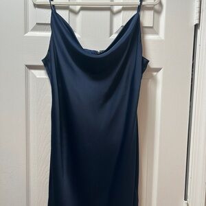 Urban Outfitters Navy Blue Slip Dress